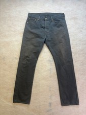 Levis 501 Mens size 32x32 gray button fly straight leg denim jeans