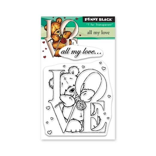 Penny Black Clear Stamps - All my Love 30-534