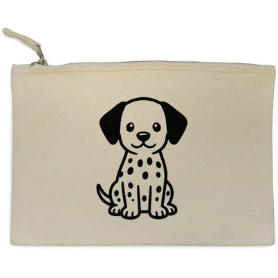 'Cute Puppy Dalmatian Dog' Canvas Clutch Bag / Accessory Case (CL00055300) - Image 1 of 2