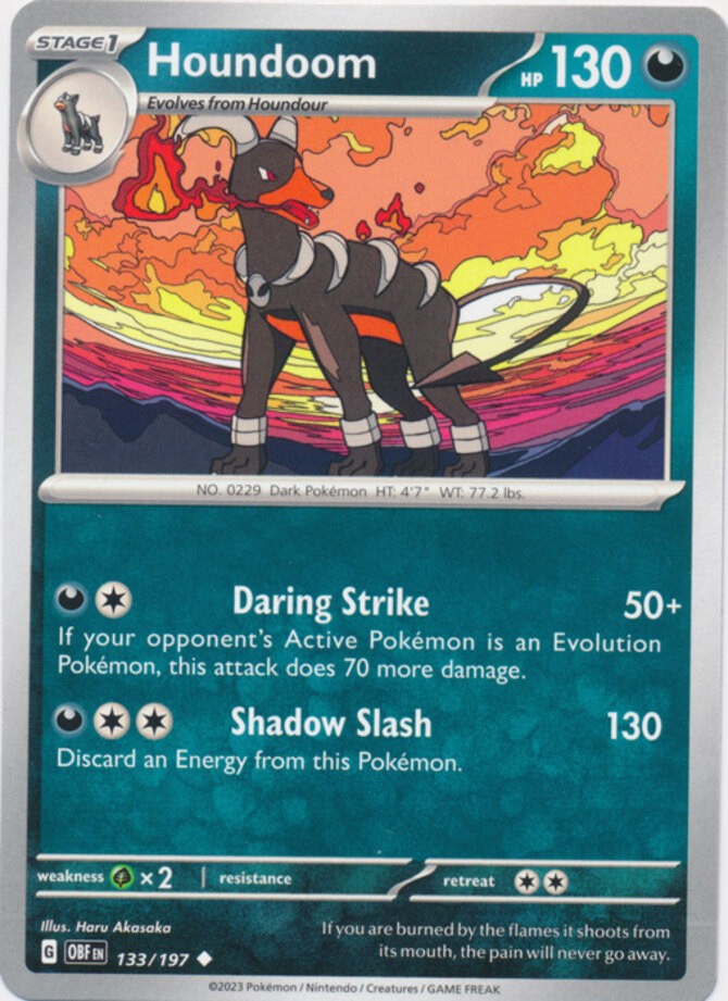 Houndoom - 133/197 - Uncommon - Lightly Played