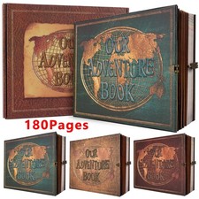 180-Pages Scrapbook Photo Album Travel Diary DIY Photo Album Family Memory Book