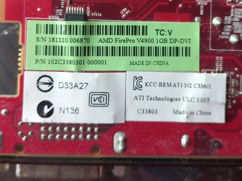 ATI Firepro V4900 1gb DP DVI Graphics Card - Image 4 of 4