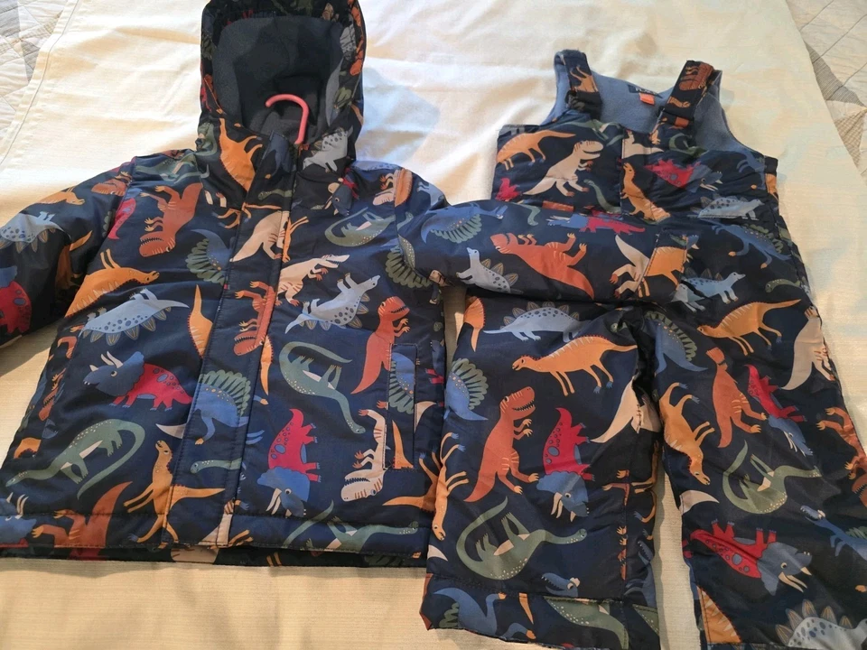 Ребенок ясельного возраста мальчиков Sz 2t 24 М 18-24 детей место TCP зимнее пальто снег нагрудники комплект - Изображение 2 из 4