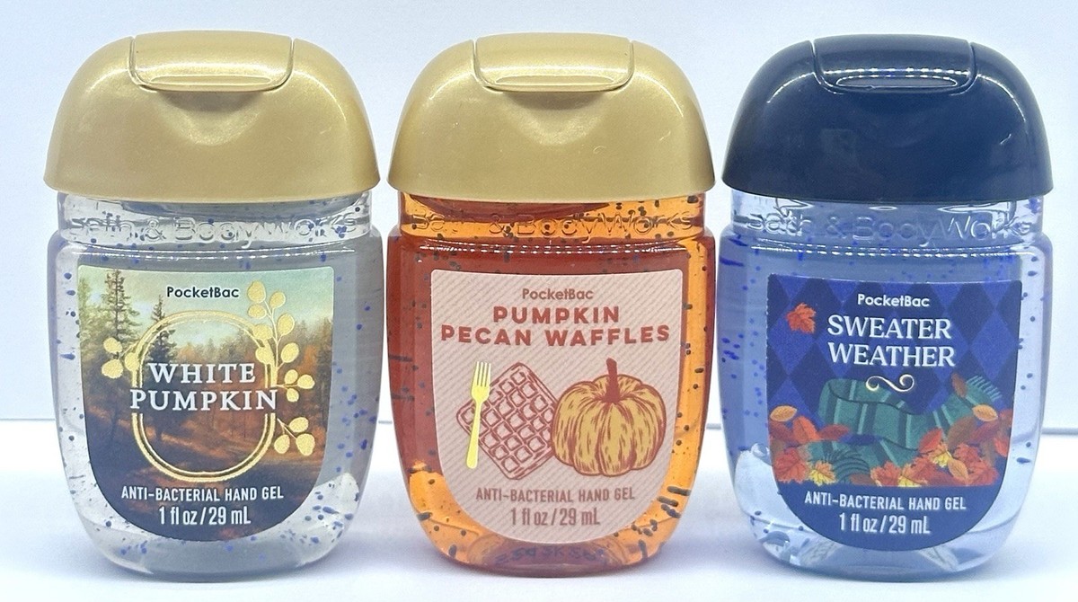 3 Pack BATH & BODY WORKS FALL PocketBac Hand Sanitizer - New | eBay