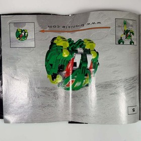 LEGO Bionicle Bohrok Gahlok 8562 Lehvak 8564 Blue Green Set with Manuals