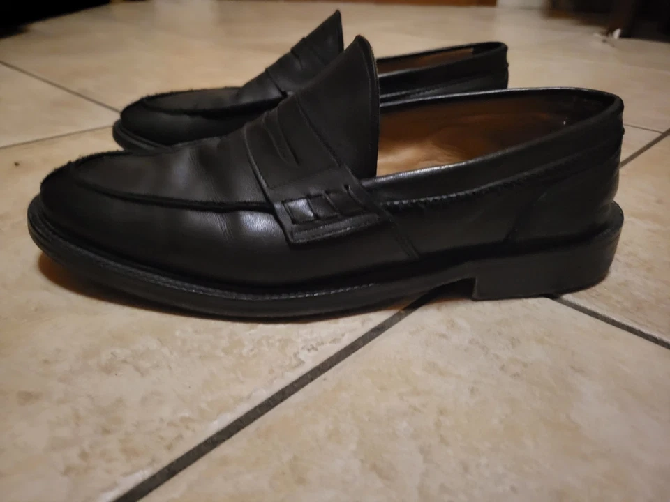 Mocassino Penny Elegante Nero Loafer Arran Saxone - Immagine 3 di 4