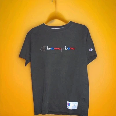 CAMISETA CHAMPION VINTAGE HOMBRE COSIDA LOGO TALLA GRANDE - Imagen 1 de 3