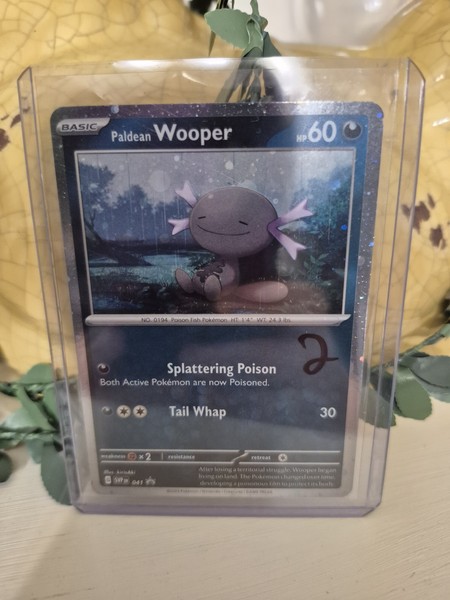 Pocket Scout - Pokemon TCG Paldean Wooper SVP 041 Black Star Promo Cosmos Holo Promo Card NM