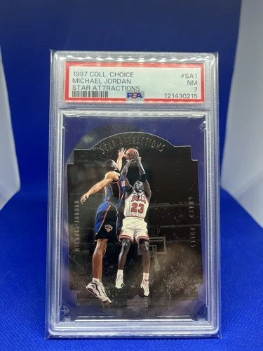 1997 Collector's Choice Star Attractions Michael Jordan #SA1 Chicago PSA 7 NM