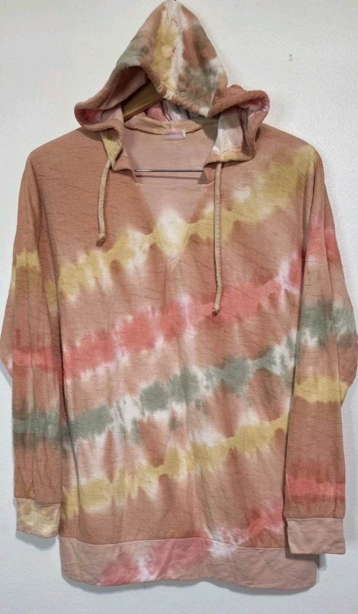 Free People Movement Tie Dye Hoodie Oversized Yoga Boho Women S Pullover Beach