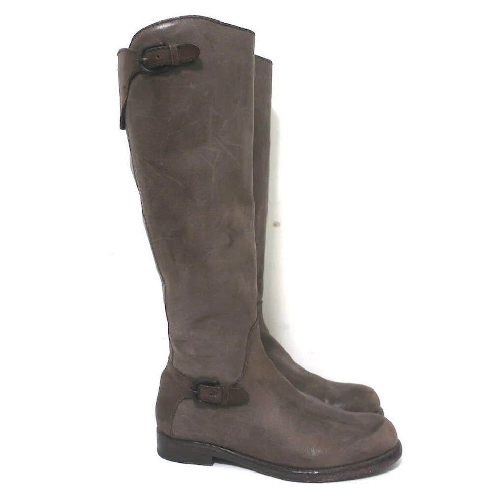 Henry Beguelin Botas de Montar Hasta la Rodilla Marrón Cuero Envejecido Talla 38 Foto 2 de 4