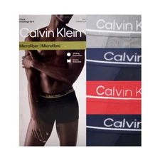 Calvin Klein NP2666O622 4-pack Microfiber Low Rise Trunk XL