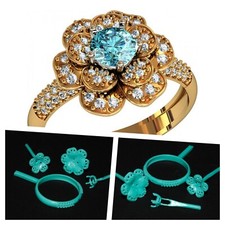 2 pcs Ring Wax patterns for lost wax casting Gold or Silver jewelry 113240