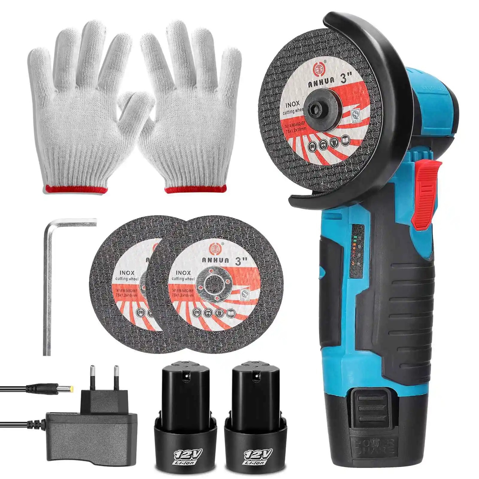Mini meuleuse pliable 12V pour découper facilement dans les espaces restreints et étroits