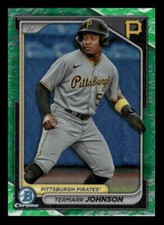 2024 Bowman #BCP-24 Termarr Johnson Chrome Lunar Glow Refractors Pirates