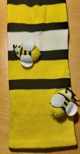 Kidorable Kids Handmade Soft Striped Acrylic "Bee" Scarf NWT - Picture 4 of 12