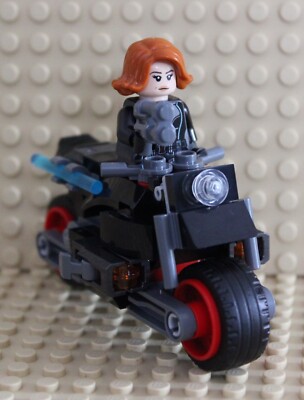 LEGO   MARVEL SUPER HEROES FIGUR BLACK WIDOW AUF MOTORRAD NEU | NICHT GEBAUT
