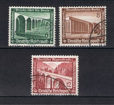Deutsches Reich Briefmarke Michel Nr. 637, 638, 639 Gestempelt