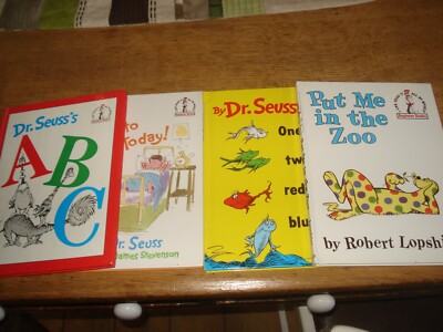 ABC.PUT ME IN THE ZOO.ONE FISH TWO FISH & NOT GETTING UP. by Seuss, DR ALL H/B/S