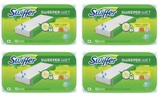 Sweeper Wet Mopping Pad Refills for Floor Mop Open Window Fresh Scent 12 Coun...