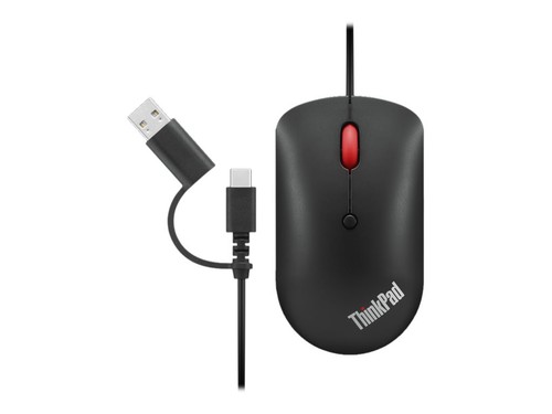 Lenovo ThinkPad USB-C Wired Compact Mouse Raven black USB-C - Picture 5 of 10