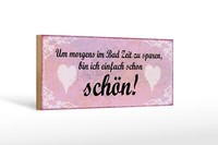 Holzschild Spruch 27X10 Cm Ich Bin Einfach Schon SchöN Deko Schild Wooden Sign