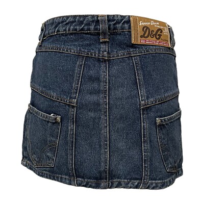 D&G Spring Summer 2004 Patchwork Denim Mini Skirt | eBay