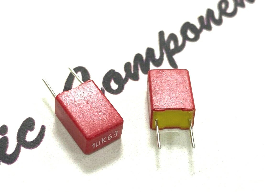 10pcs - WIMA MKS2 1uF (1µF) 50V 5% Pitch:5mm Capacitor