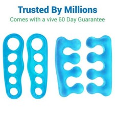 Toe Separator Pad Silicone Gel Pedicure for Foot Yoga, FREE SHIPPING   2 Pcs 
