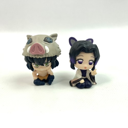 Demon Slayer Shinobu Kocho + Inosuke Hashibira Mini Figure Bandai ...