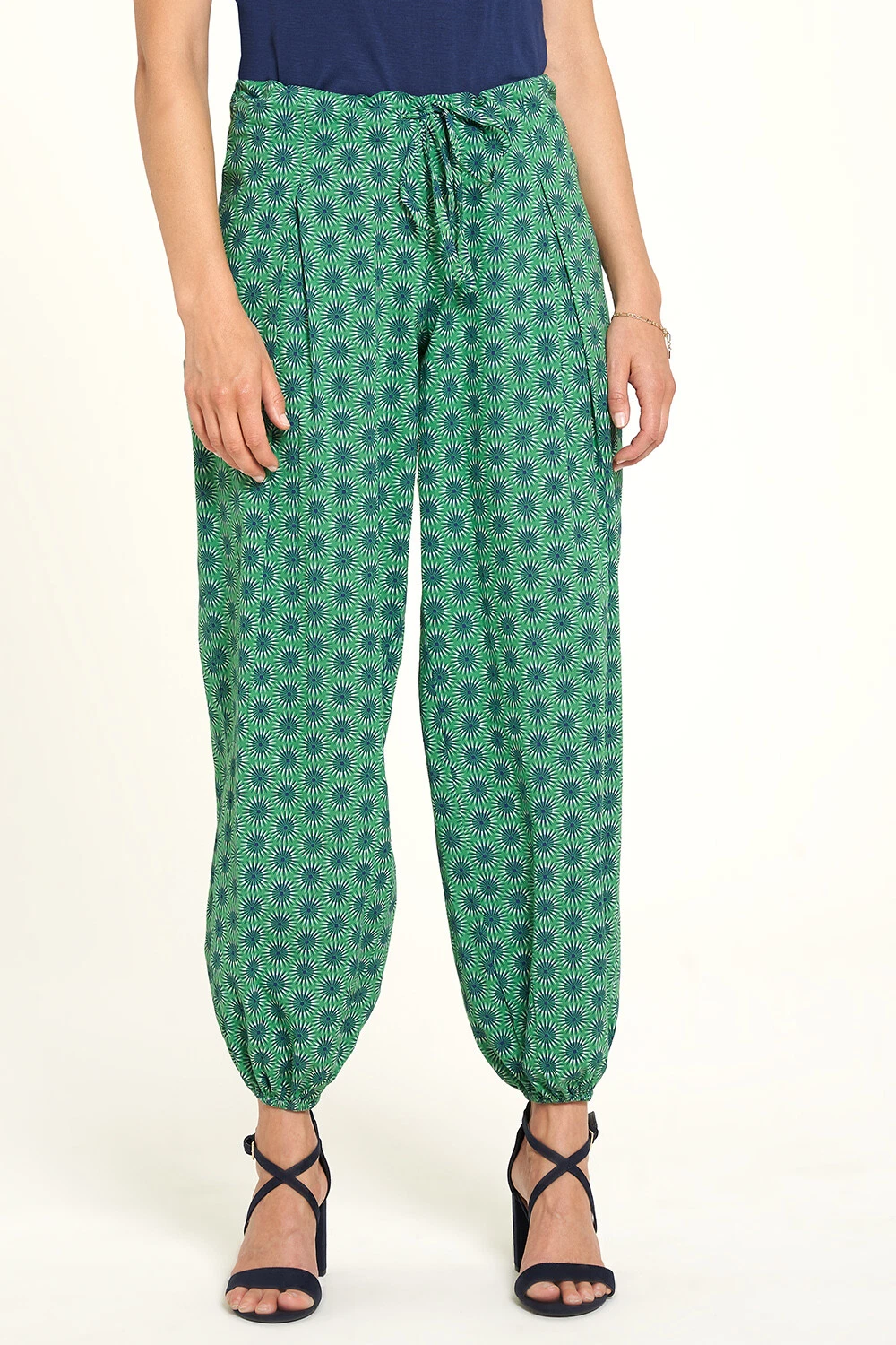 Tranquillo Bio Cotton Pants Trousers S21G18 Green Sundial Green Organic