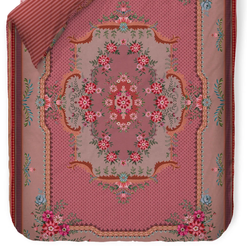 Biancheria da letto fiori ornamento pip studio chique rosa floreale a righe percalle - Immagine 3 di 4