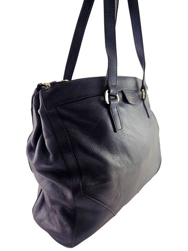 Coccinelle Damen Marine Leder Tasche Schultertasche Gold Hardware Made in Italy - Bild 3 von 13