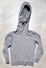 Women s Nike Sportswear Club Fleece Funnel Grey Hoodie 839621-071 sz L