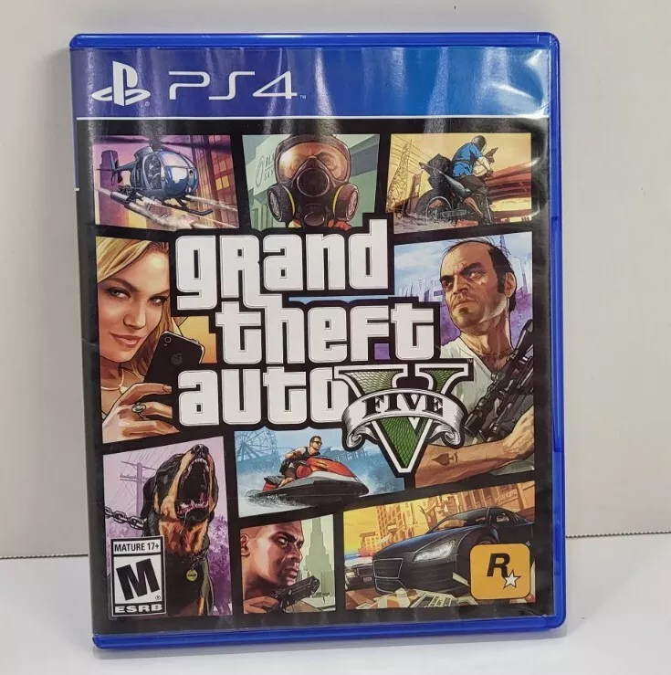 PS4 GTA 5 Grand Theft Auto V Complete With Map