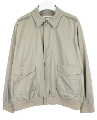 ORVIS Chaqueta Hombre XL Beige Cremallera Completa Interno Bolsillo Cuello Forro - Imagen 1 de 4