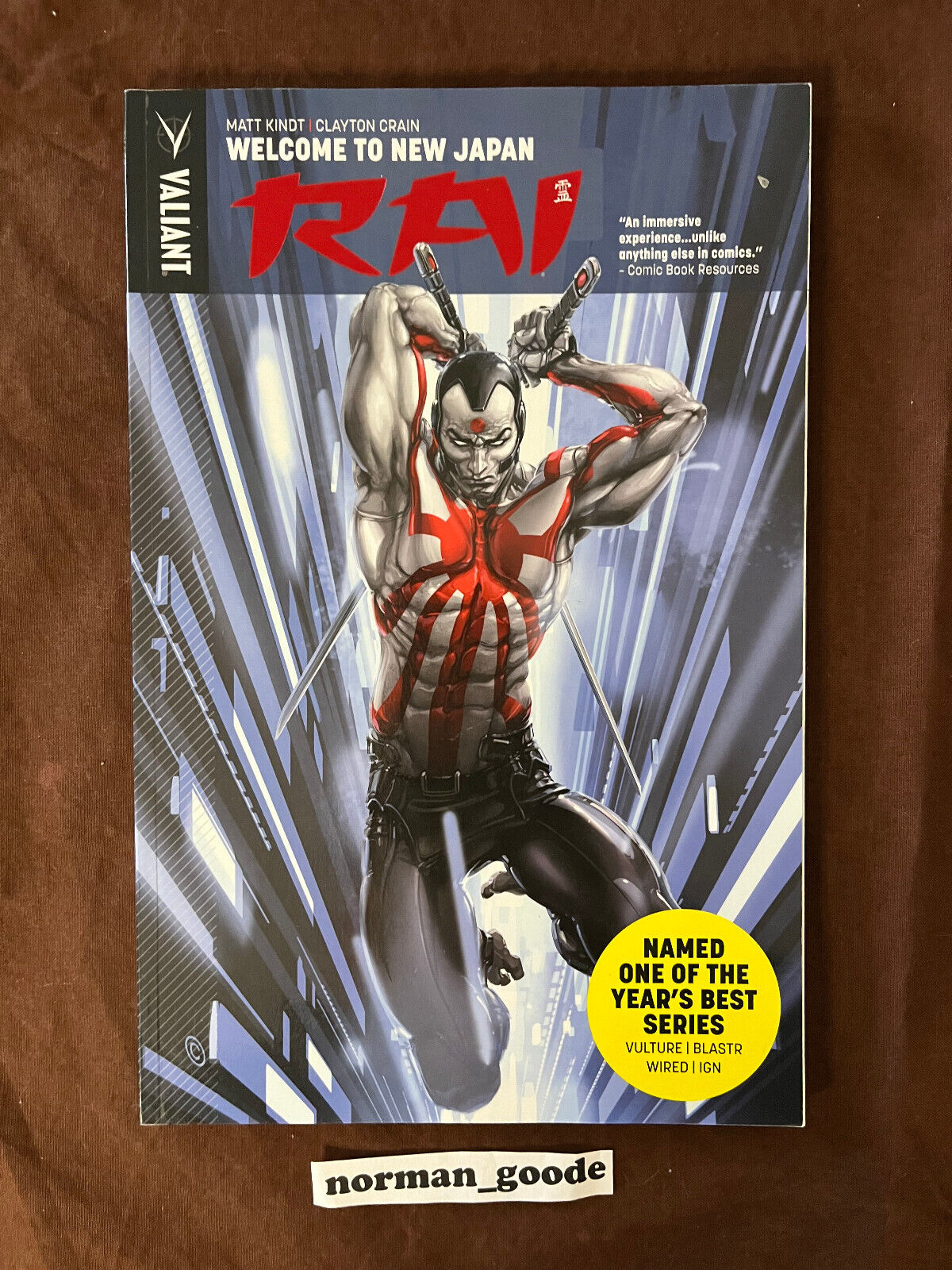 Rai  vol. 1 Welcome To New Japan *NEW* Trade Paperback Matt Kindt Valiant