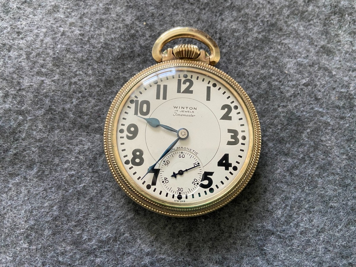 Swiss Made Winton 17 Jewels Time Master Mechanical Wind Up Vintage