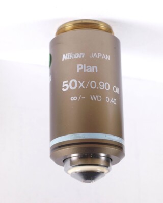 Nikon Plan 50x OIL M25 CFI Infinity Eclipse Microscope Objective | eBay