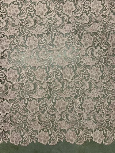 18 Colors Maggie Guipure Venice Medium to Heavy Weight Lace Fabric by the Yard - Picture 51 of 73