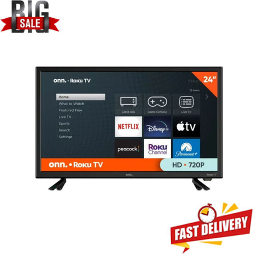 24”Smart Television Wall Mountable 720p HD LED Smart TV Bedroom Living Room Home