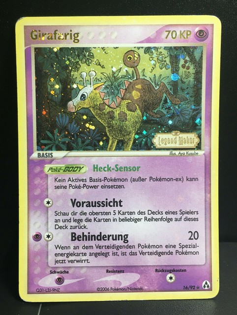 girafarig ex legend maker girafarig ex legend maker