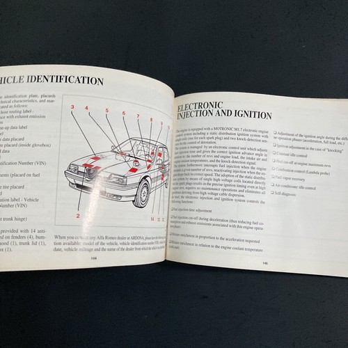 Alfa Romeo 164 1994 US 50 State Owner’s Manual In Good Condition - Picture 13 of 19