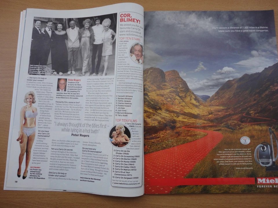 Radio Times Magazine July 2008 Carry On At 50 Barrie Fielding Fraser Rogers - Image 4 of 4