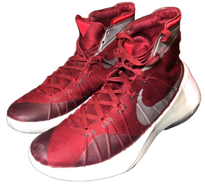 Size 8.5 - Nike Hyperdunk 2015 TB University Red Metallic Silver