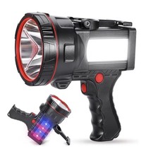 Powerful, Flashlight, Led With Power Bank, Super Bright Lightweight Waterproof