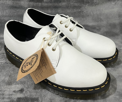 Martens Vegan Low Boots Air Wair Cushion White 27214 Men’s Women’s  NEW