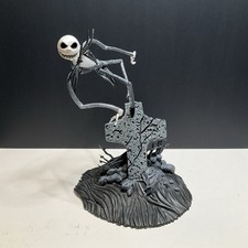 Disney Nightmare Before Christmas Jack Skellington Graveyard Statue PVC 11"