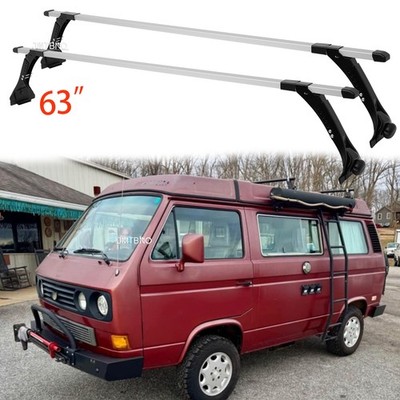 For Volkswagen Vanagon 63'' Truck Van Gutter Roof Rack Cross Bar Luggage Carrier
