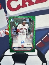 Bowman 2026 Bowman Chrome Hector Ramos Reptilian Green Auto /99 #CPA-HR Red Sox